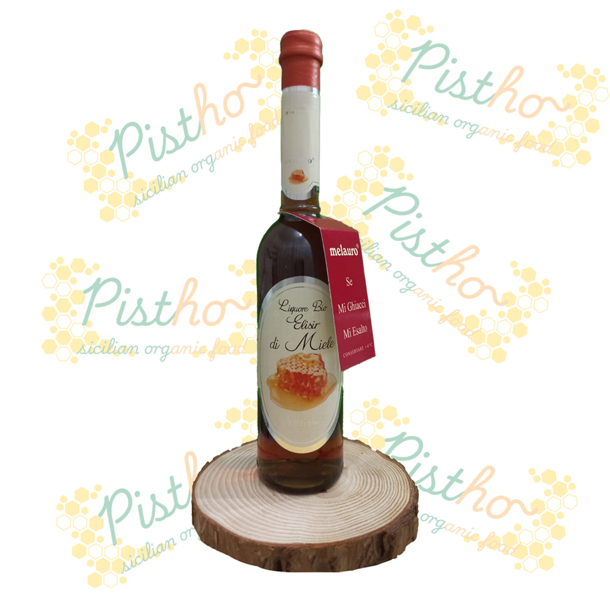 Liquore di Elisir di Miele biologico in bottiglia 500ml