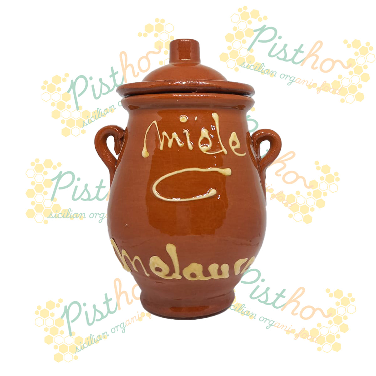 Miele millefiori biologico in vaso di ceramica
