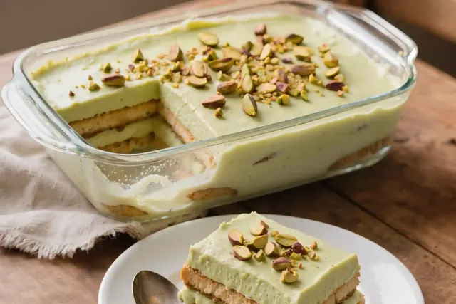 Pistachio Tiramisu Without Raw Eggs: the Safe Sicilian Recipe