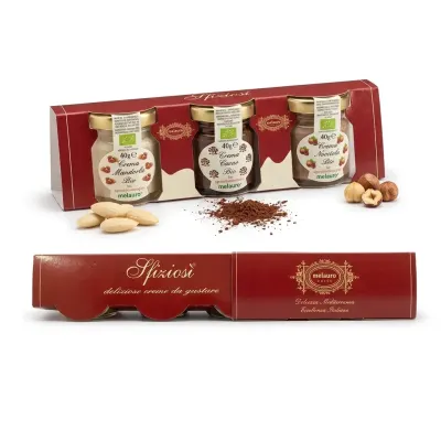 Tris Sfiziosi BIO: Mandorla, Cacao & Nocciola